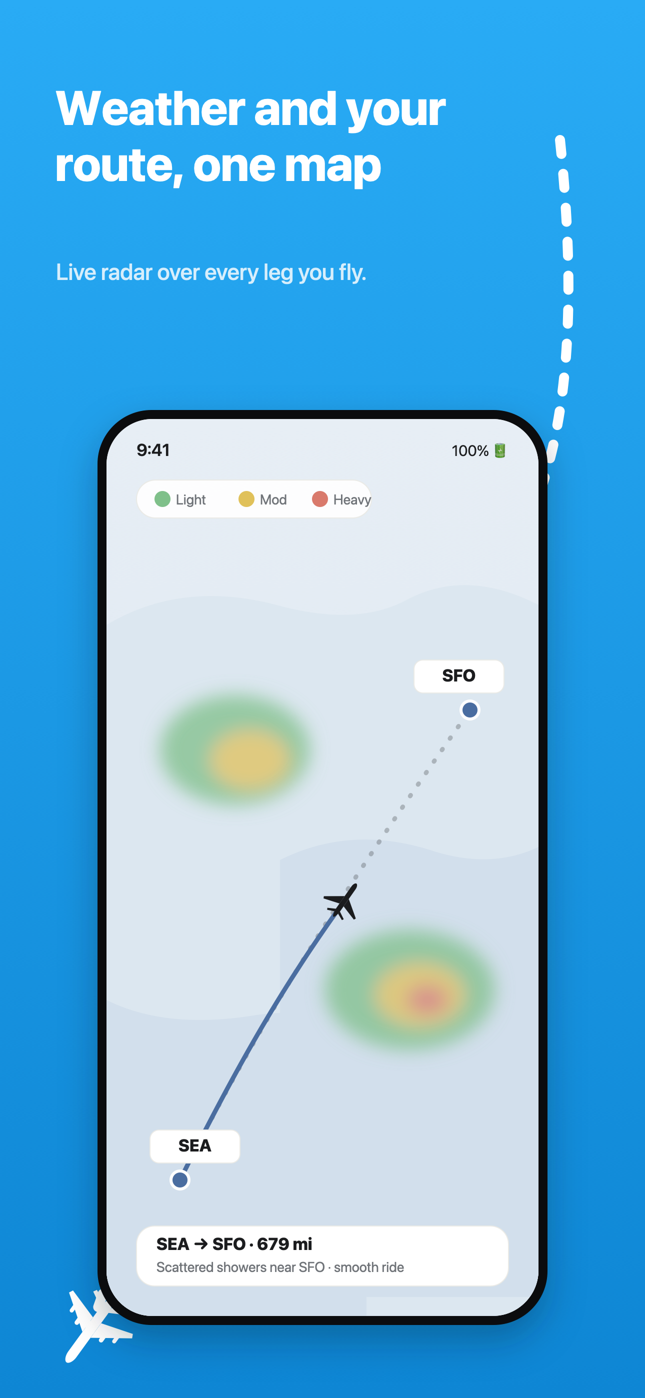 Map and weather